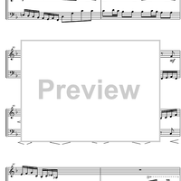 Suite  4 F Major BWV 809 - Score