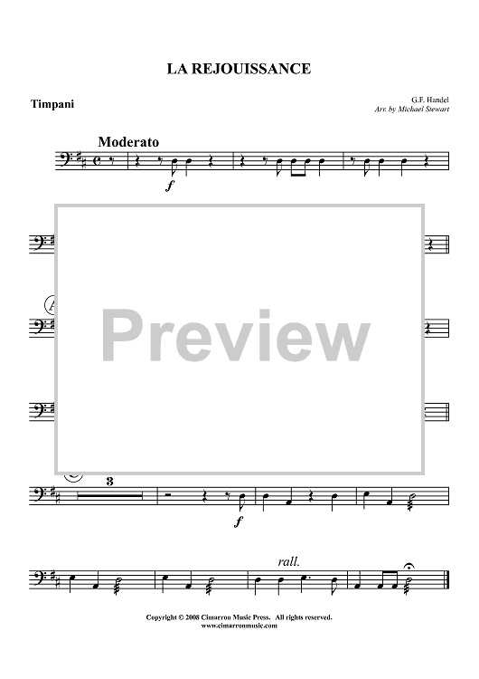 La Rejouissance - Timpani