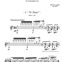 8 flüchtige Miniature-Portraitskizzen Op.28/5