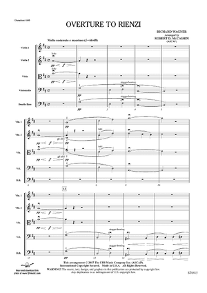 Overture to Rienzi - Score