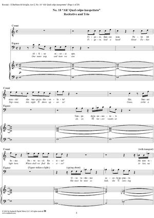 Recitative and Trio: Ah! qual colpo inaspettato!, No. 18 from "Il Barbiere di Siviglia"