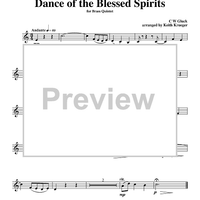 Dance of the Blessed Spirits - Trumpet 2