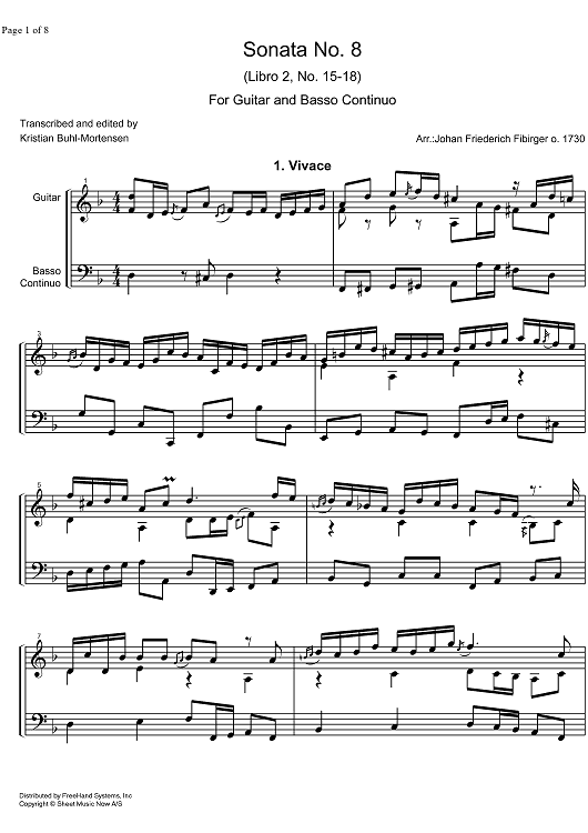 Sonata No. 8 Libro  2 No.15-18