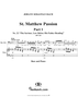 St. Matthew Passion: Part I, No. 22, "The Saviour, Low Before His Father Bending"