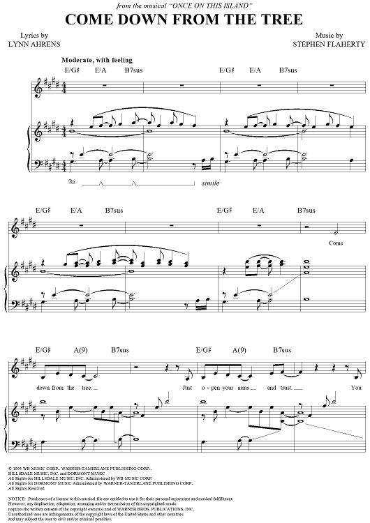 Come Down from the Tree