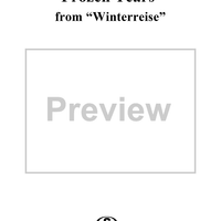 Winterreise (Song Cycle), Op.89, No. 03 - Frozen Tears, D911