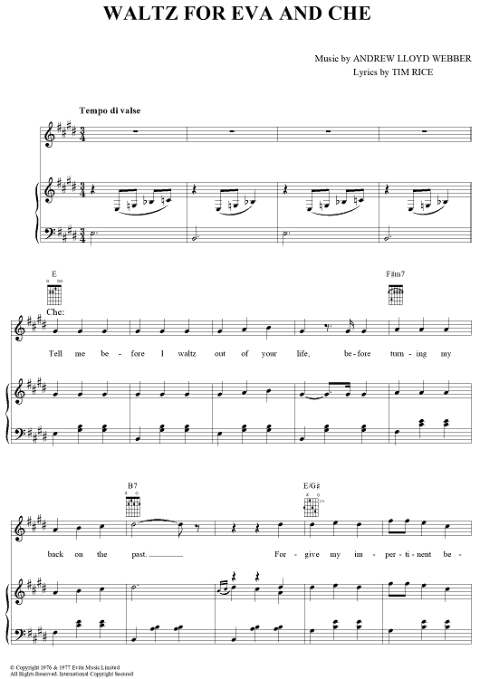 Waltz for Eva and Che