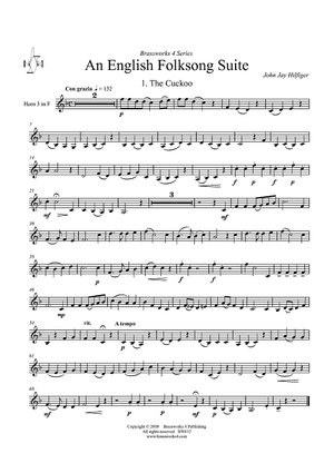 An English Folksong Suite - Horn 3 in F