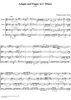 Adagio and Fugue - Score