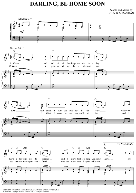 Darling, Be Home Soon