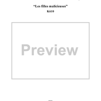 Contredance in G Major, K610 - Full Score