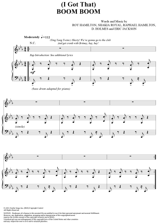 (I Got That) Boom Boom