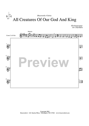 All Creatures of Our God and King - Cornet 2/Trumpet 2