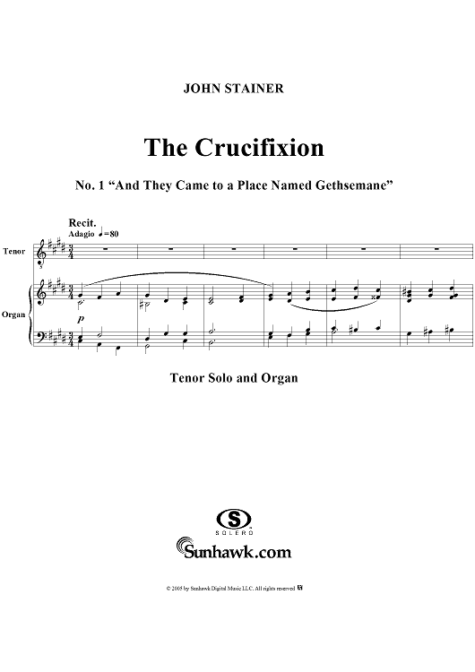 The Crucifixion: No. 1, And They Came to a Place Named Gethsemane