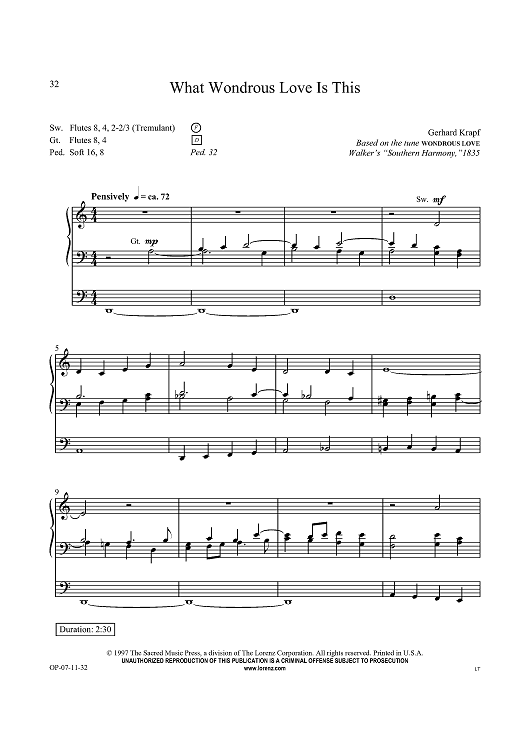 What Wondrous Love Is This