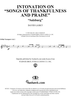 Intonation on "Songs of Thankfulness and Praise" - Trumpet