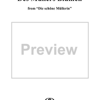 Die schöne Müllerin, No. 09 -  Des Müllers Blumen, Op. 25, D795 - No. 9 from "Die Schöne Müllerin" Op.25 - D795