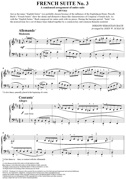 French Suite No. 3 (BWV814)