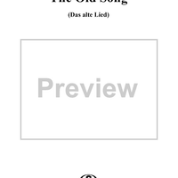 The Old Song, Op. 4, No. 5
