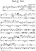 Fugato in E Minor, BWV962