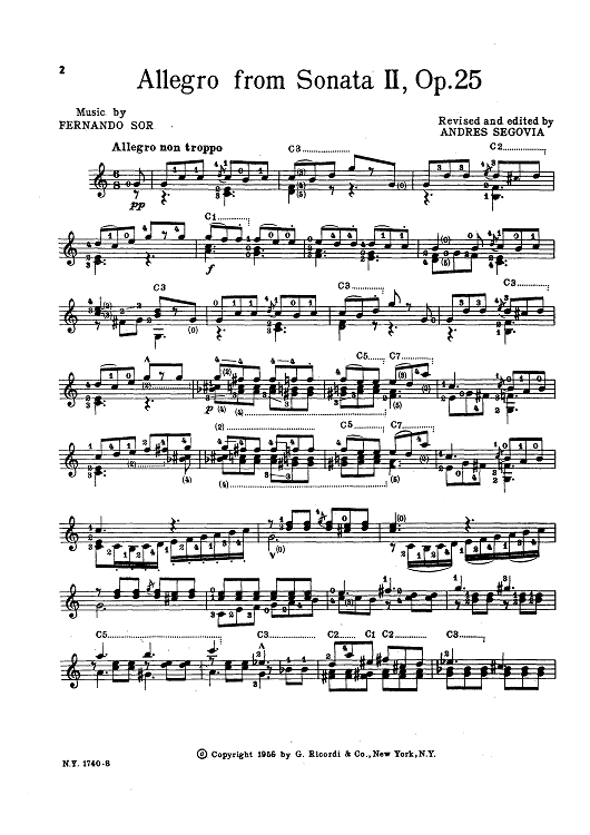 Allegro from Sonata II, Op.25