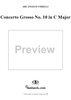 Concerto Grosso No. 10 in C Major, Op. 6, No. 10 - Violin 1