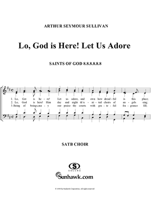 Lo, God is Here!  Let Us Adore