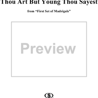 Thou Art But Young Thou Sayest