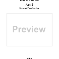 La Source, Act 2, No. 21: Scène et Pas d'Action