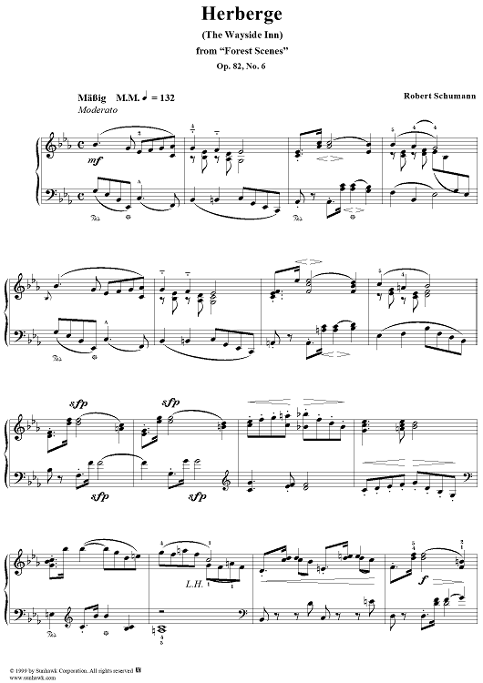 Waldszenen, Op. 82, No. 6 Herberge