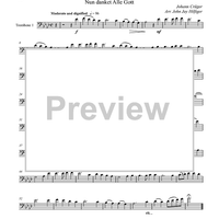 Thank We All Our God (Nun danket Alle Gott) - Trombone 1
