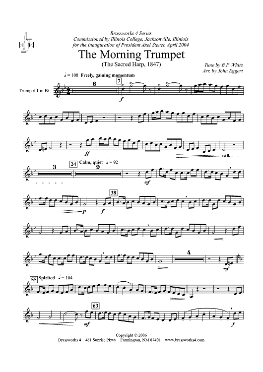 The Morning Trumpet - Trumpet 1 in B-flat