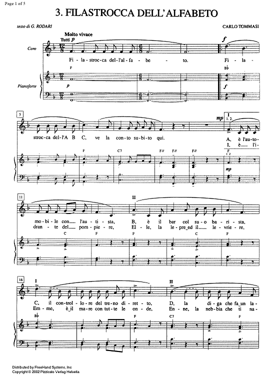 Filastrocca dell'alfabeto