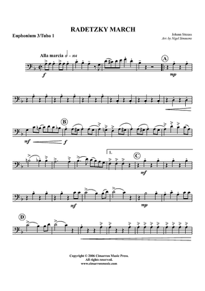 Radetzky March - Euphonium 3 BC/TC/Tuba 1
