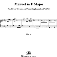 Minuet in F Major from the Notebook of Anna Magdelena Bach