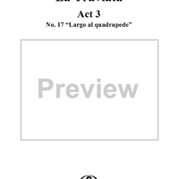 La Traviata, Act 3, No. 17, Bacchanal Chorus. "Largo al quadrupede"