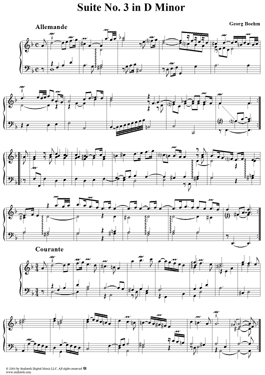 Suite No. 3 in D Minor