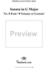 8 Sonatas or Lessons, No. 8 - Sonata in G Major