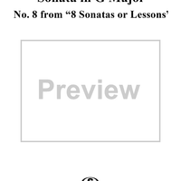 8 Sonatas or Lessons, No. 8 - Sonata in G Major