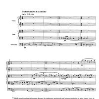 Suite per cinque - Score