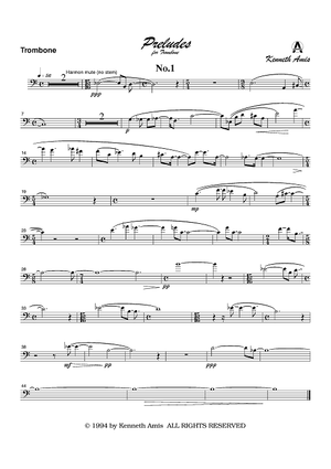 Preludes for Trombone No.1-5 - Trombone