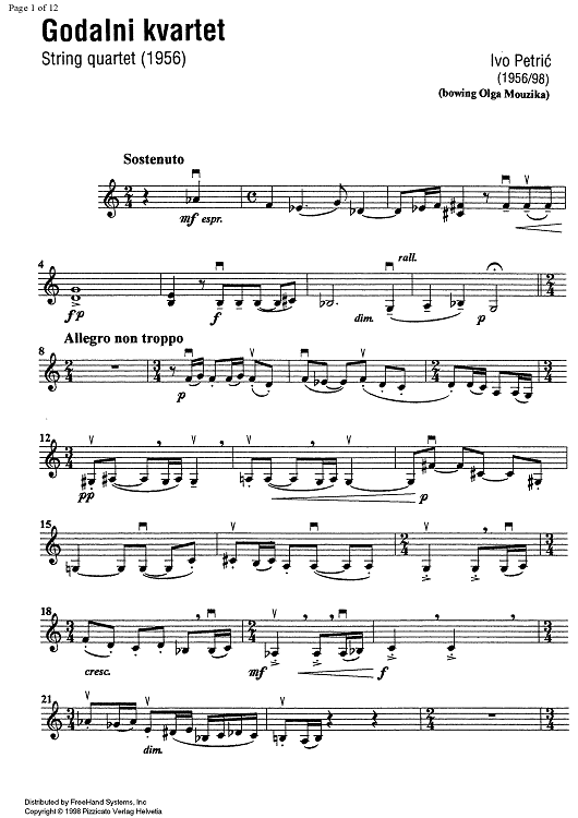 Godalni Quartet - Violin 2