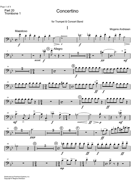 Concertino - Trombone 1