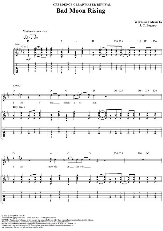 Bad Moon Rising