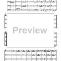 Water Music Selections for Trombone Quartet - Score