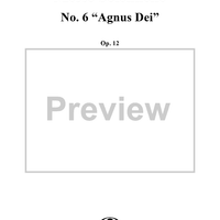 Solemn Mass, Op. 12: No. 6, Agnus Dei