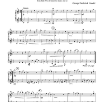 Sarabande - from Suite #4 in D minor for piano, 2nd set