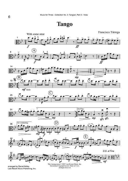 Tango - Part 2 Viola