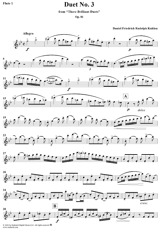 Duet No. 3 - Flute 1