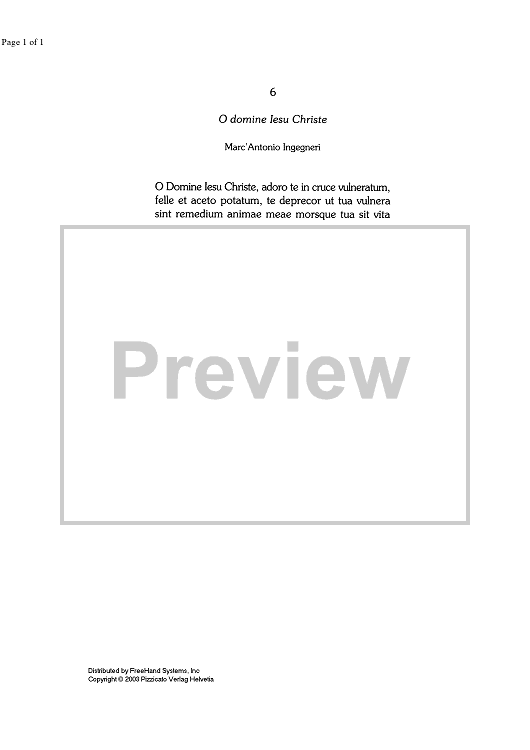 O Domine Iesu Christe - Lyrics